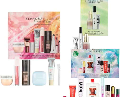 Sephora favorites (kits) cover photo collage