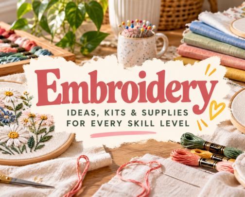 Best Embroidery Kits, Tools & Gifts cover photo collage