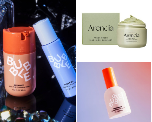 skincare brand cover photo collage