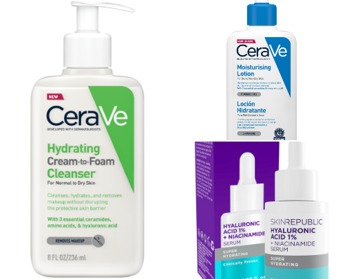 Skin care must haves🫧 cover photo collage
