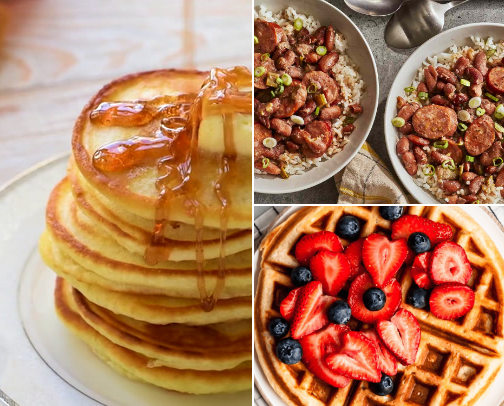 Food makes me happy-tried and true recipes cover photo collage