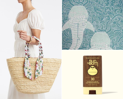 Beach essentials ☀️🌊 cover photo collage