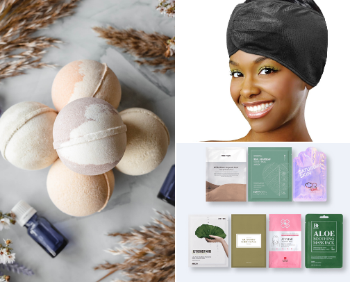 At-Home Spa Night Essentials cover photo collage