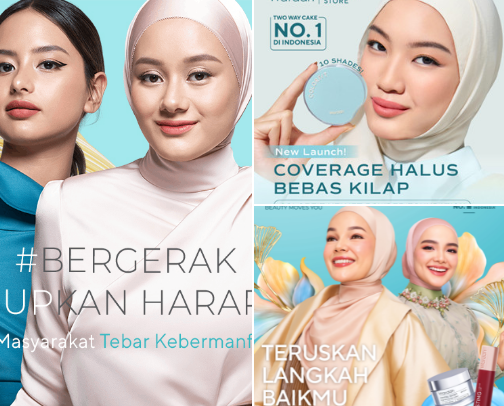Cosmetic wardah cover photo collage