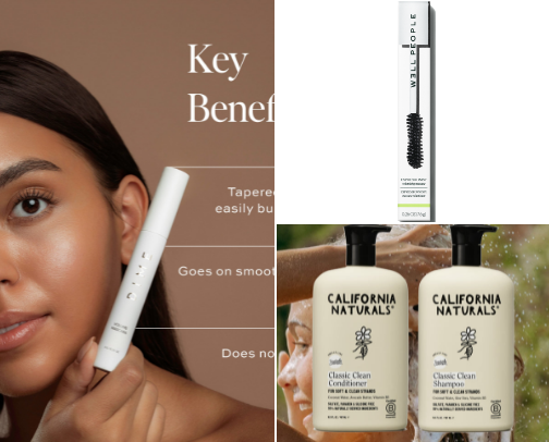 clean + simple beauty cover photo collage