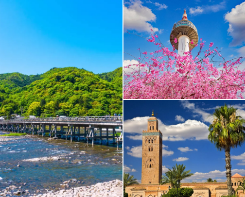 Wanderlust 2025: Must-See Destinations Around the Globe cover photo collage