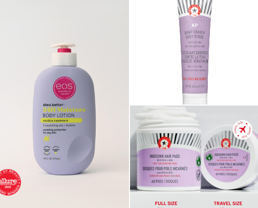 it girl shower routine cover photo collage