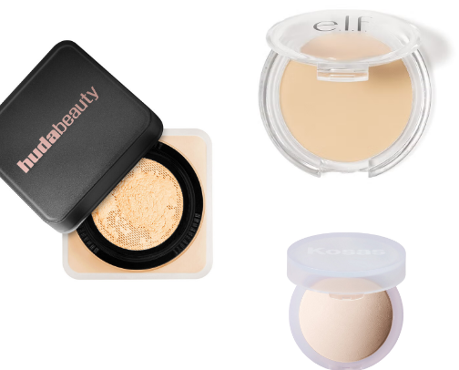 The best setting powder on the market 👌 cover photo collage