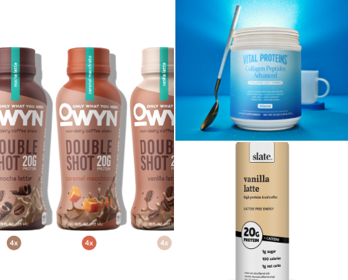 protein drinks cover photo collage