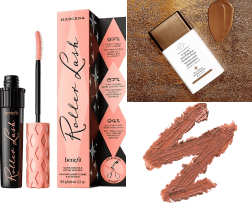"No makeup, makeup look" products cover photo collage