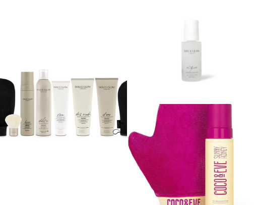 Self tanning cover photo collage