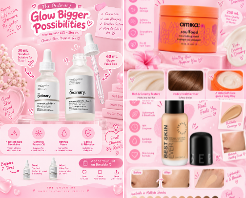 ✨ Beauty Products Actually Worth Your Money cover photo collage