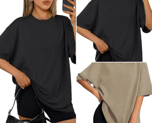 Oversized Summer Tees Women Are Reaching For Constantly cover photo collage