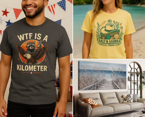 Summer Tees That Bring the Heat – Bold, Funny & Coastal Favorites cover photo collage