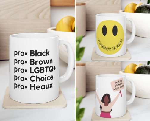 Mugs cover photo collage