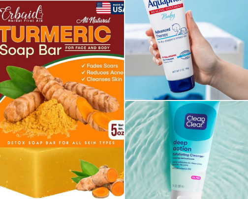 Skin Care Products cover photo collage