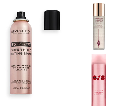 My Fav Setting Sprays! cover photo collage