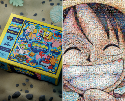Puzzling cover photo collage