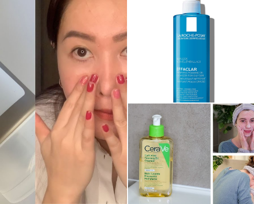Simple skincare routine for healthy glowing skin 🥰 cover photo collage