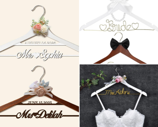 Wedding Dress Hangers cover photo collage