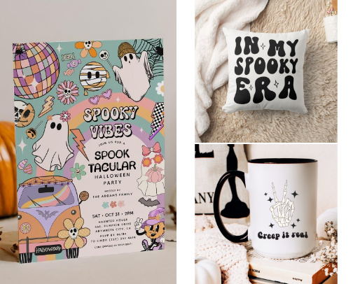 Ready for Halloween? Spooky Zazzle Templates & Decor cover photo collage