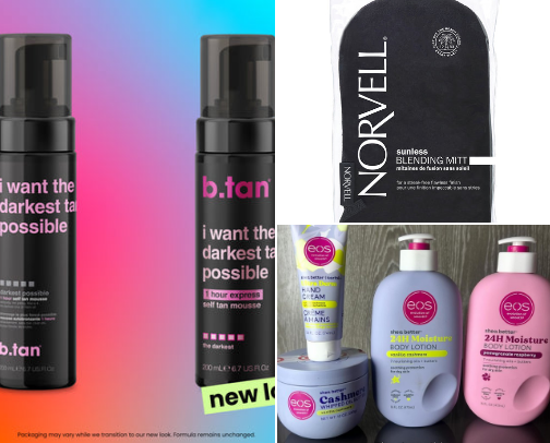 Easy and quick self tan routine☀️ cover photo collage