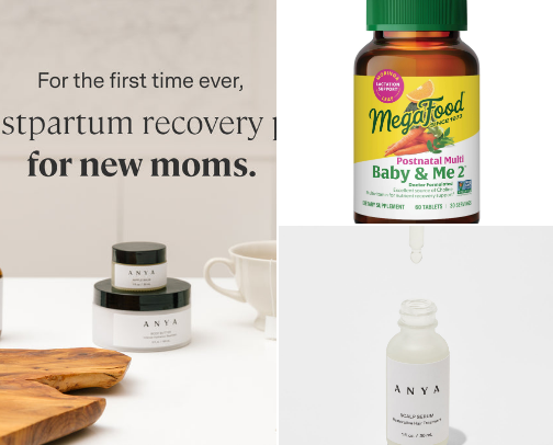 Postpartum Recovery Essentials cover photo collage