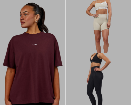 Comfy and Clean Woman's Gym Wear cover photo collage