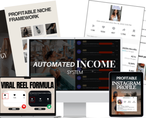 Passive income with AI cover photo collage