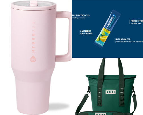 My favorite ways to stay hydrated, feel my best on the go and remember to get my water intake in! cover photo collage