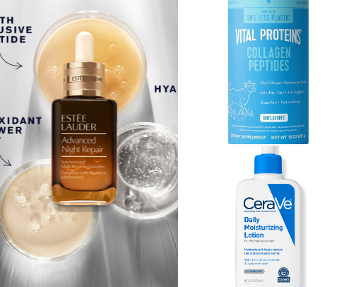 My Skincare Recommendations - It’s skincare for the “I’m approximately 40” era cover photo collage