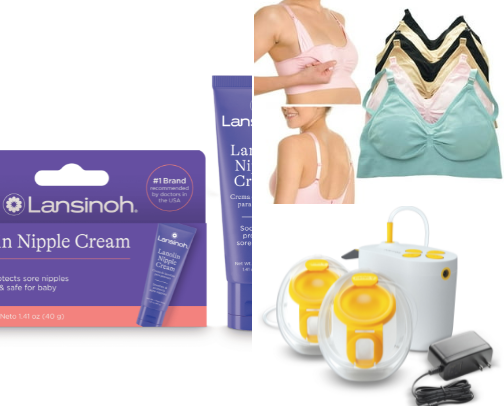 Nursing Mom Essentials While Breastfeeding cover photo collage