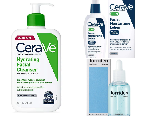 Beginner Skincare Routine Only 4 Products cover photo collage