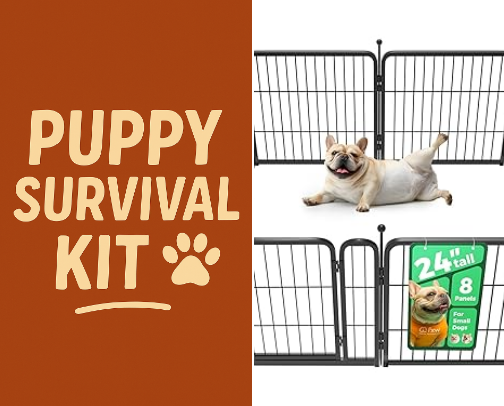 Puppy Survival Kit cover photo collage