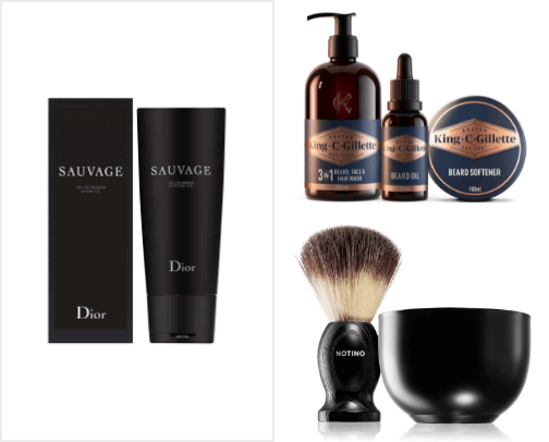 cosmetic for men's cover photo collage