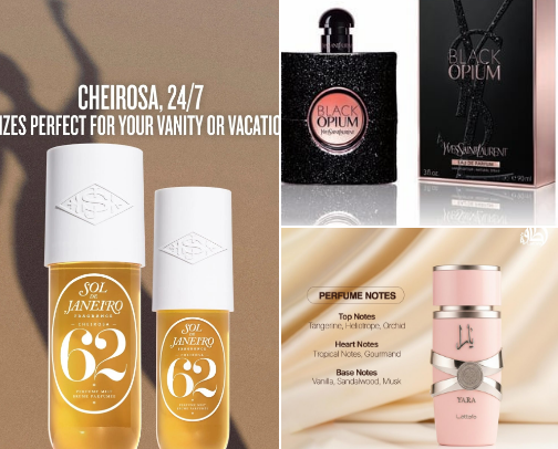 Smell good all day/products👸🏽 cover photo collage