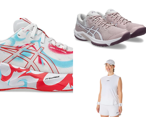 ASICS🩵 cover photo collage