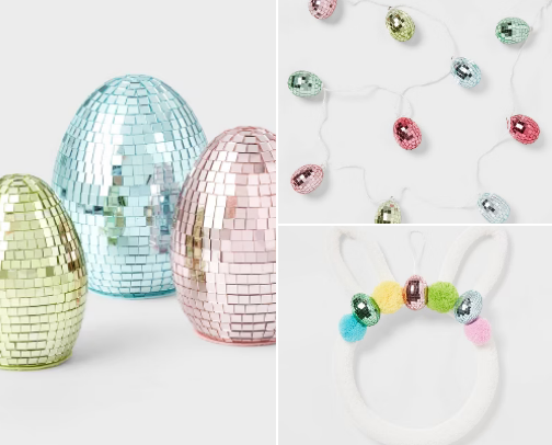 Razzle Dazzle Easter Disco Decor 🪩 🐣 cover photo collage