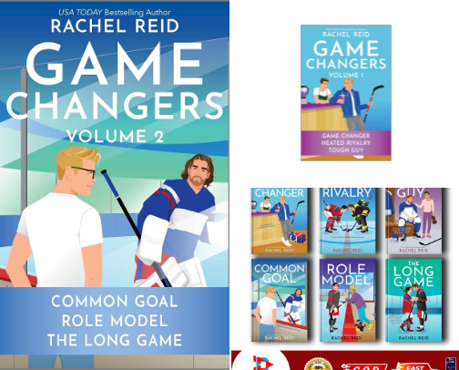 Read Now - Game Changers Volume 2 companion reads for hockey romance fans cover photo collage