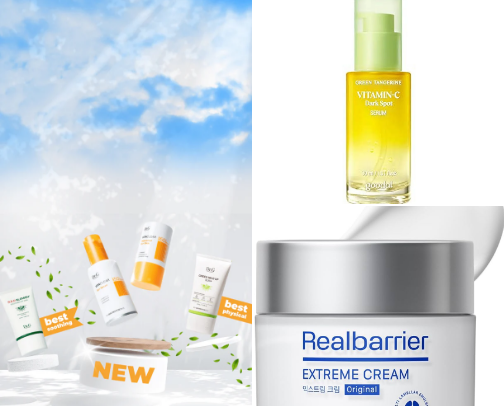 Korean skincare cover photo collage