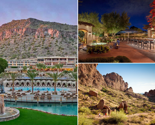 US travel places and things cover photo collage