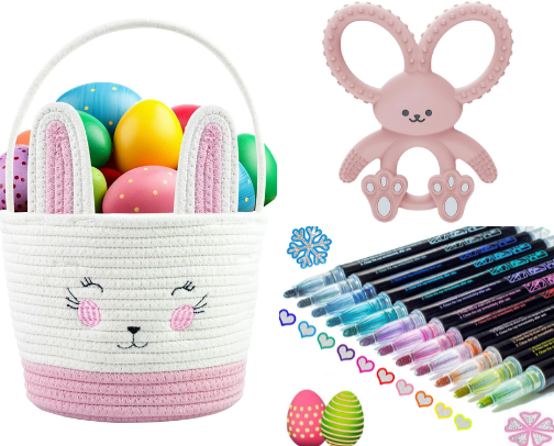 Easter Basket Ideas for Babies, Kids & Tweens cover photo collage