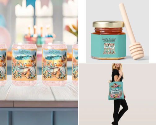 Coastal Cowgirls Bridesmade Western Beach Party cover photo collage