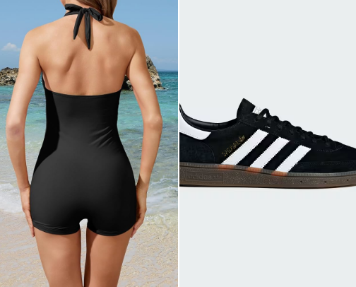 Sea and outfits cover photo collage