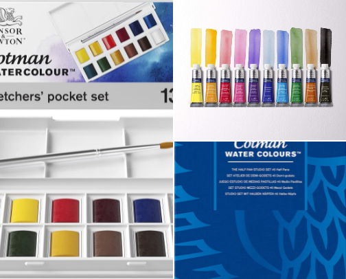 Art Supplies for Urban Sketching cover photo collage