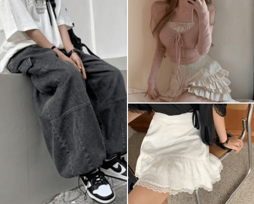 cute aesthetic clothes 🎀 cover photo collage
