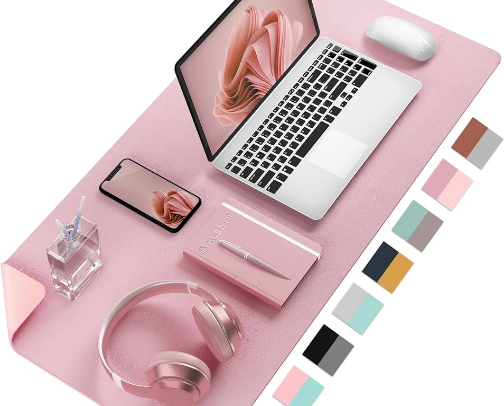 Marketing Girl Pink Desk Set Up🌺 cover photo collage