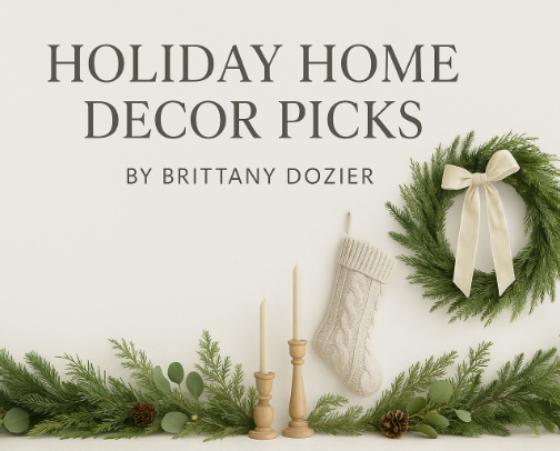 Neutral Winter Christmas Home Decor | Cozy, Natural & Timeless Holiday Finds cover photo collage