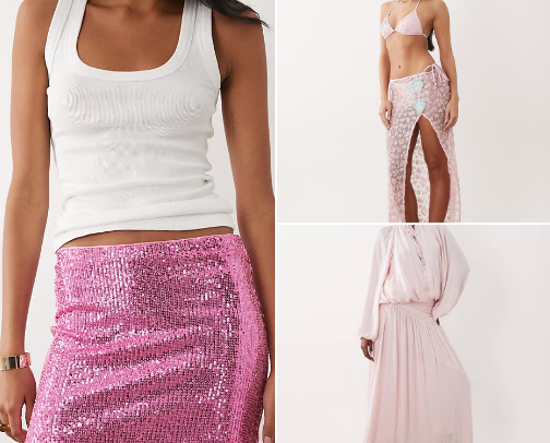 Pale Pink outfits essentials cover photo collage