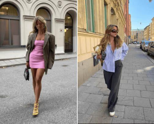 Stockholm style outfit ideas cover photo collage